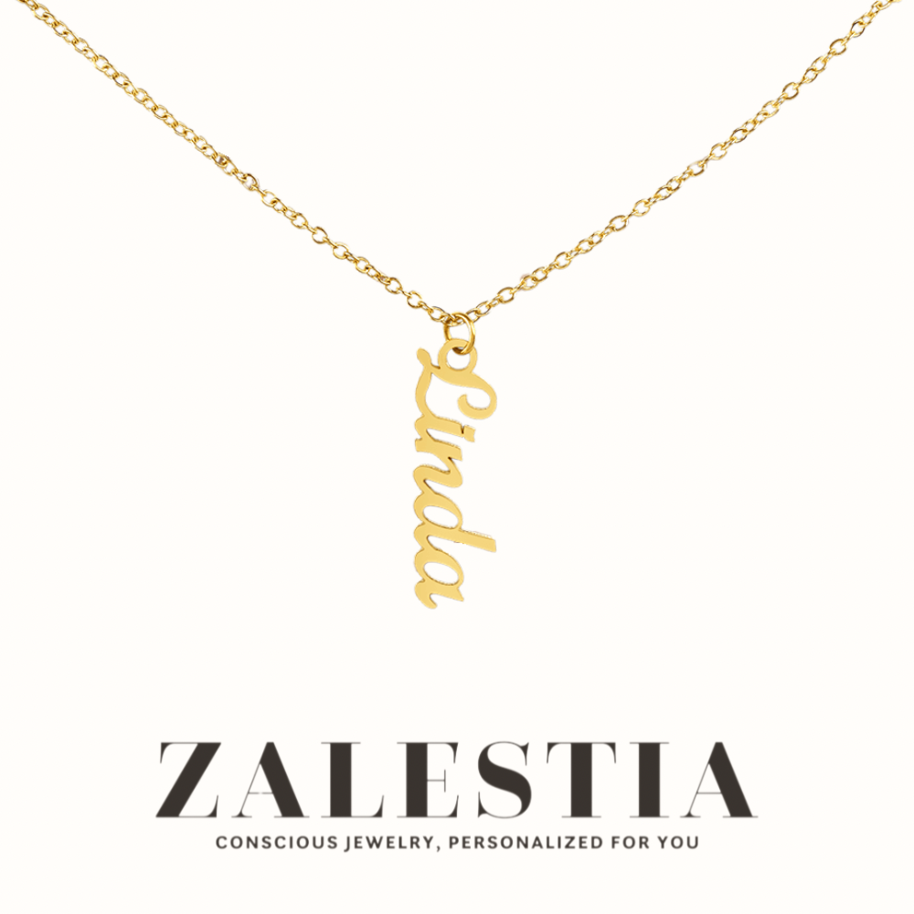 Vertical Name Necklace