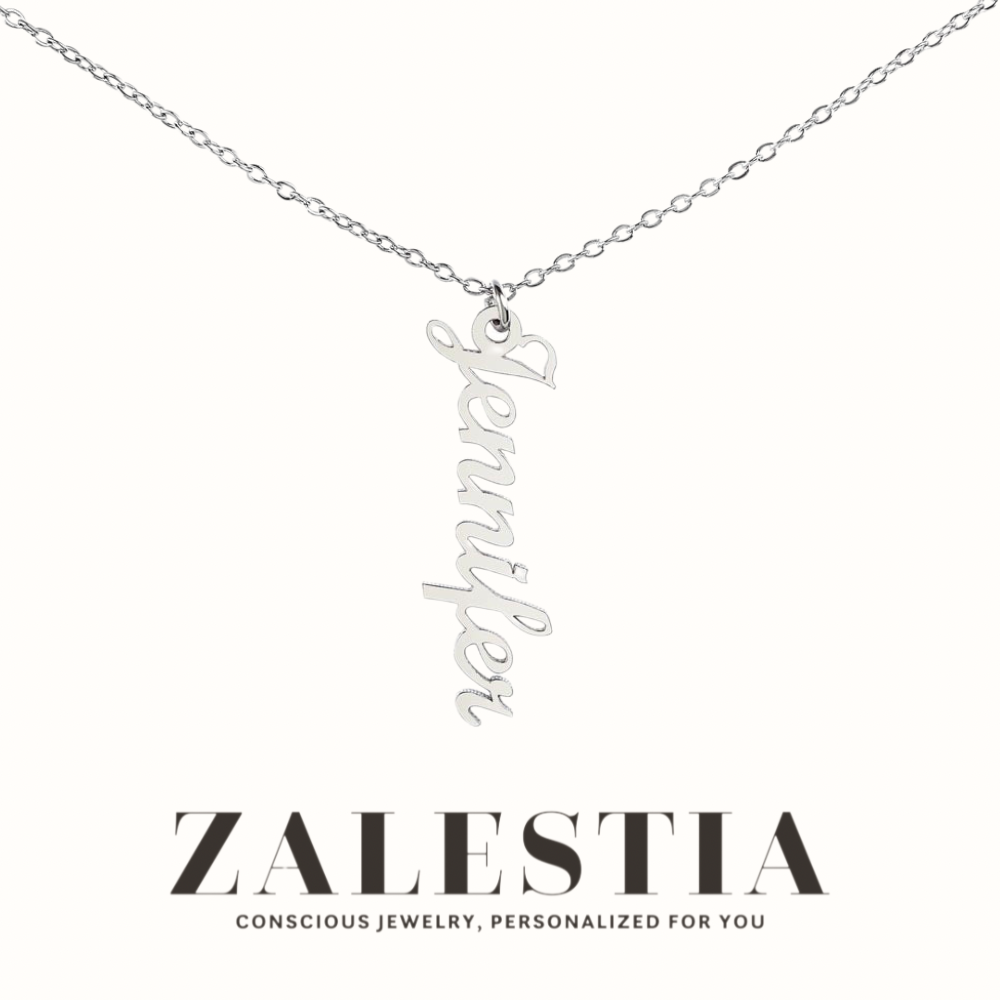 Vertical Name Necklace