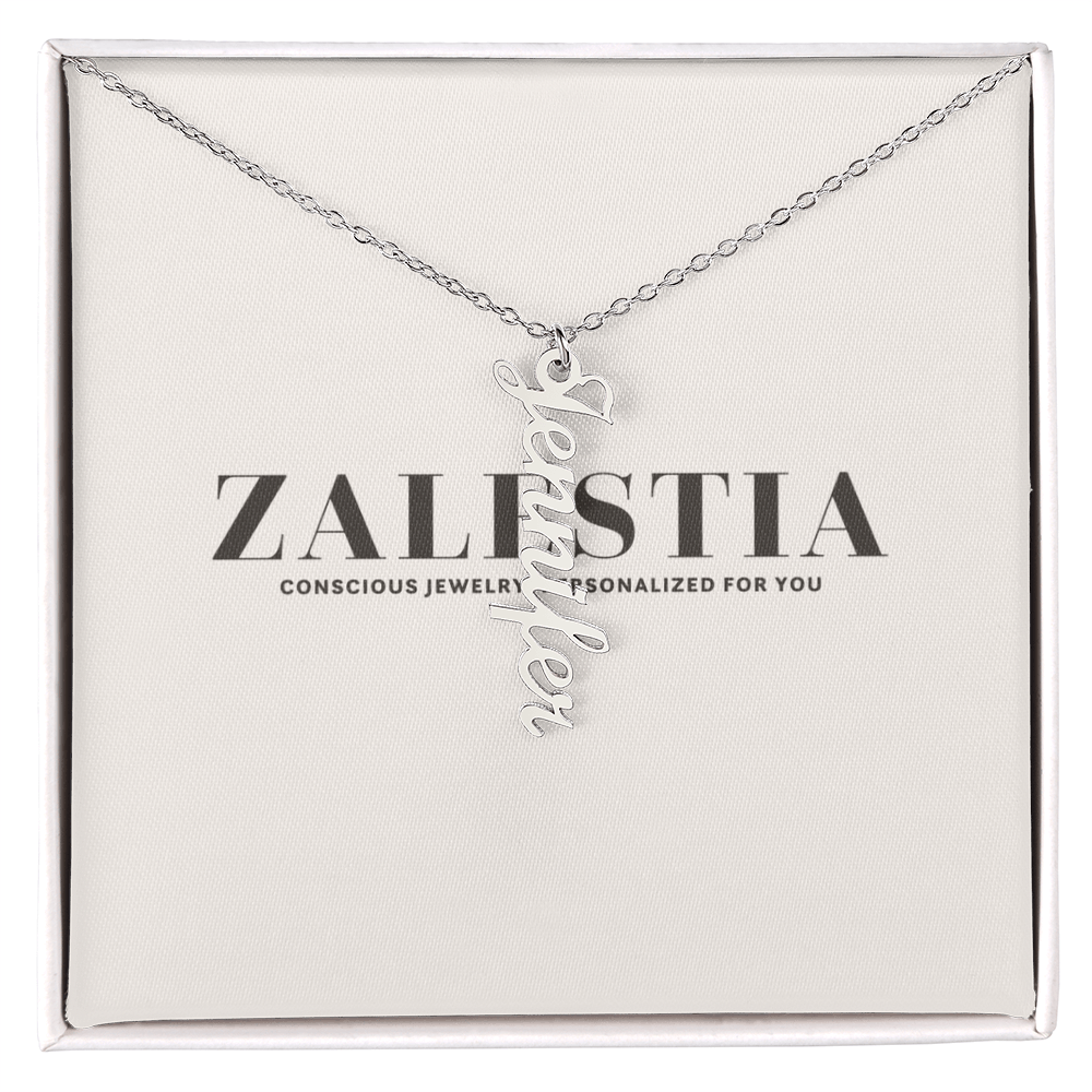 Vertical Name Necklace