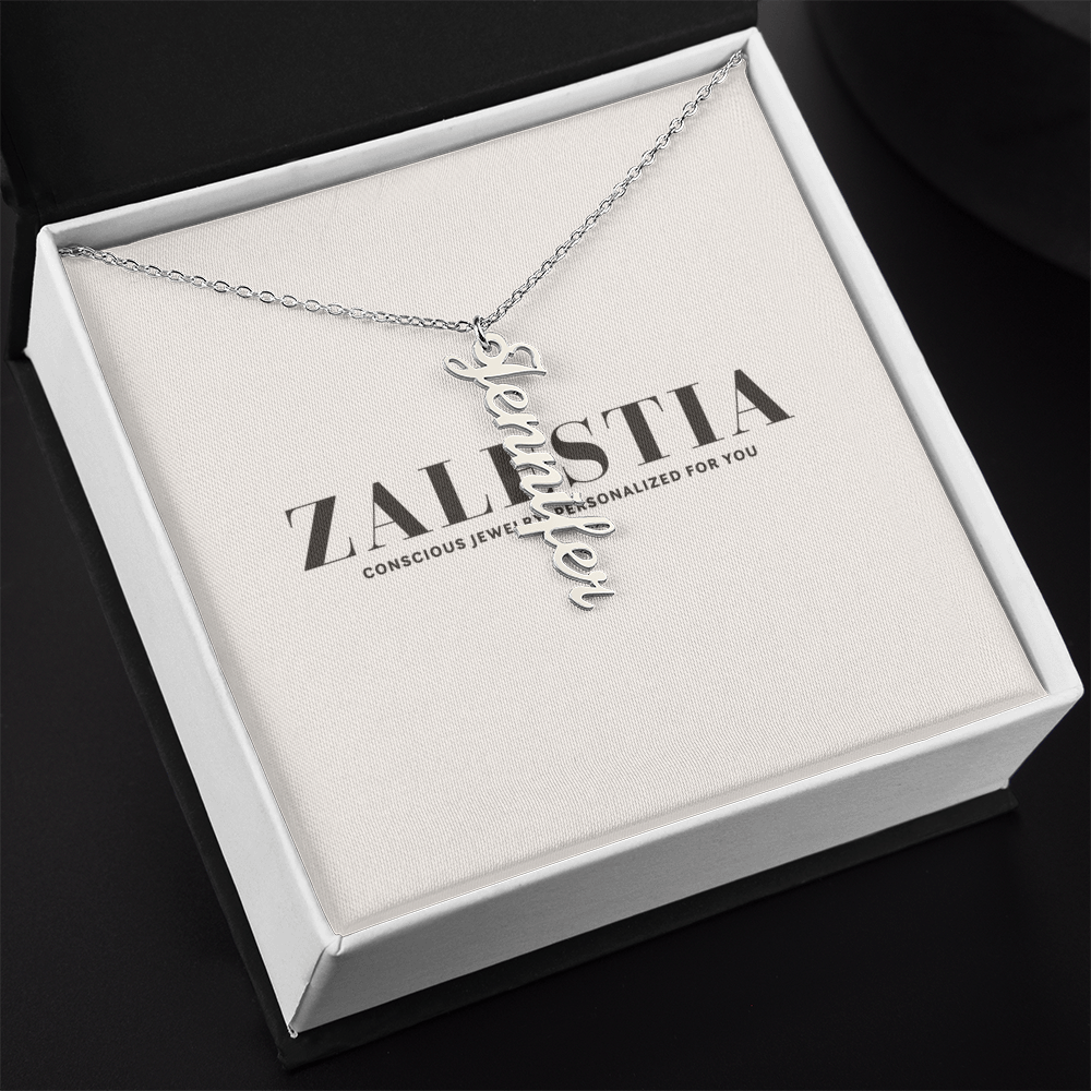 Vertical Name Necklace