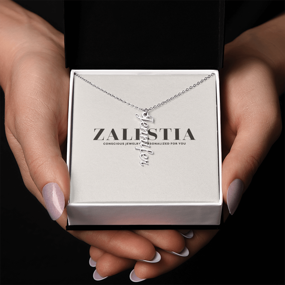 Vertical Name Necklace