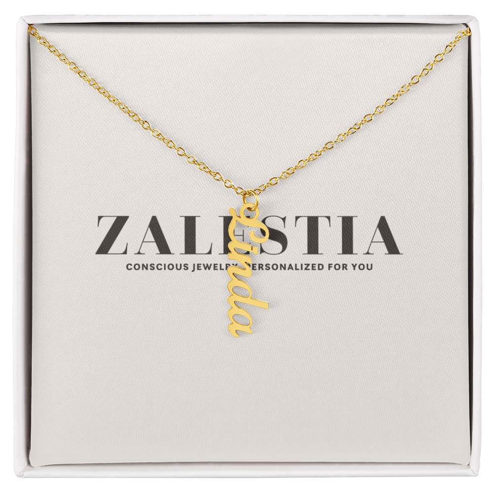 Vertical Name Necklace