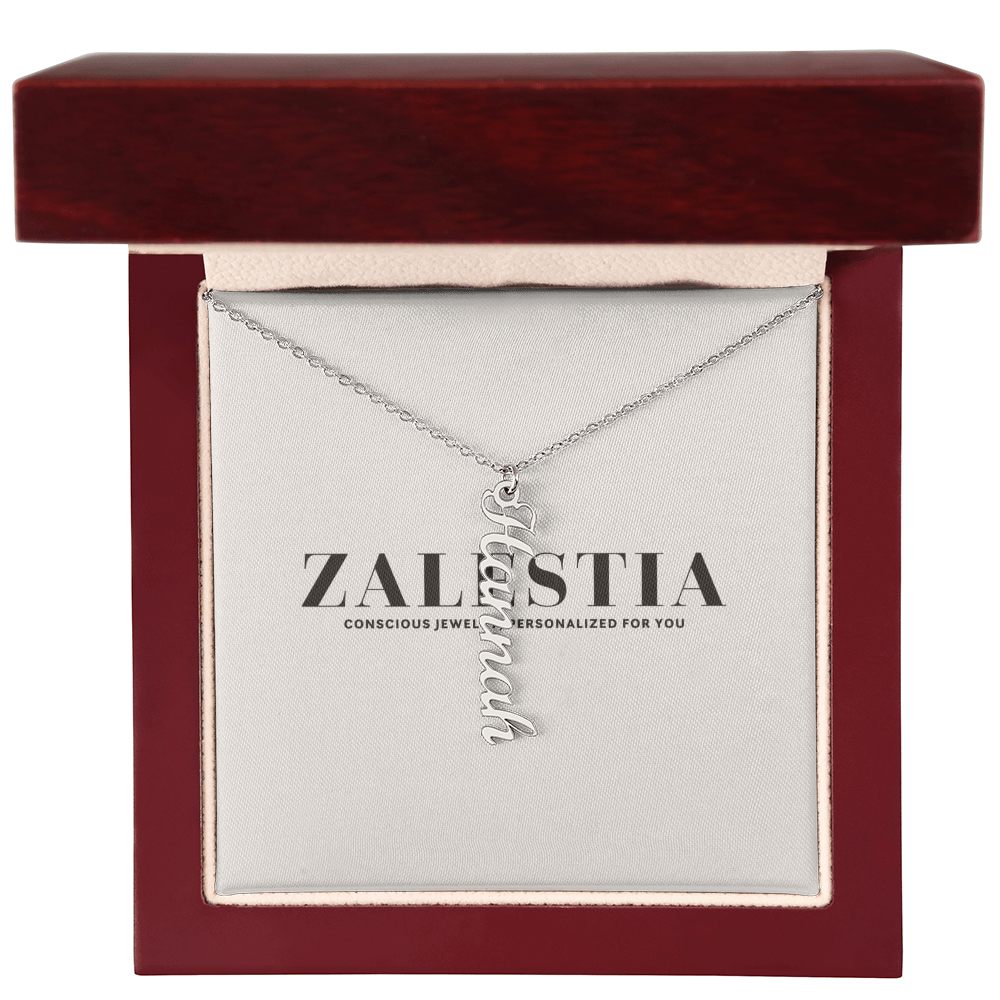 Vertical Name Necklace