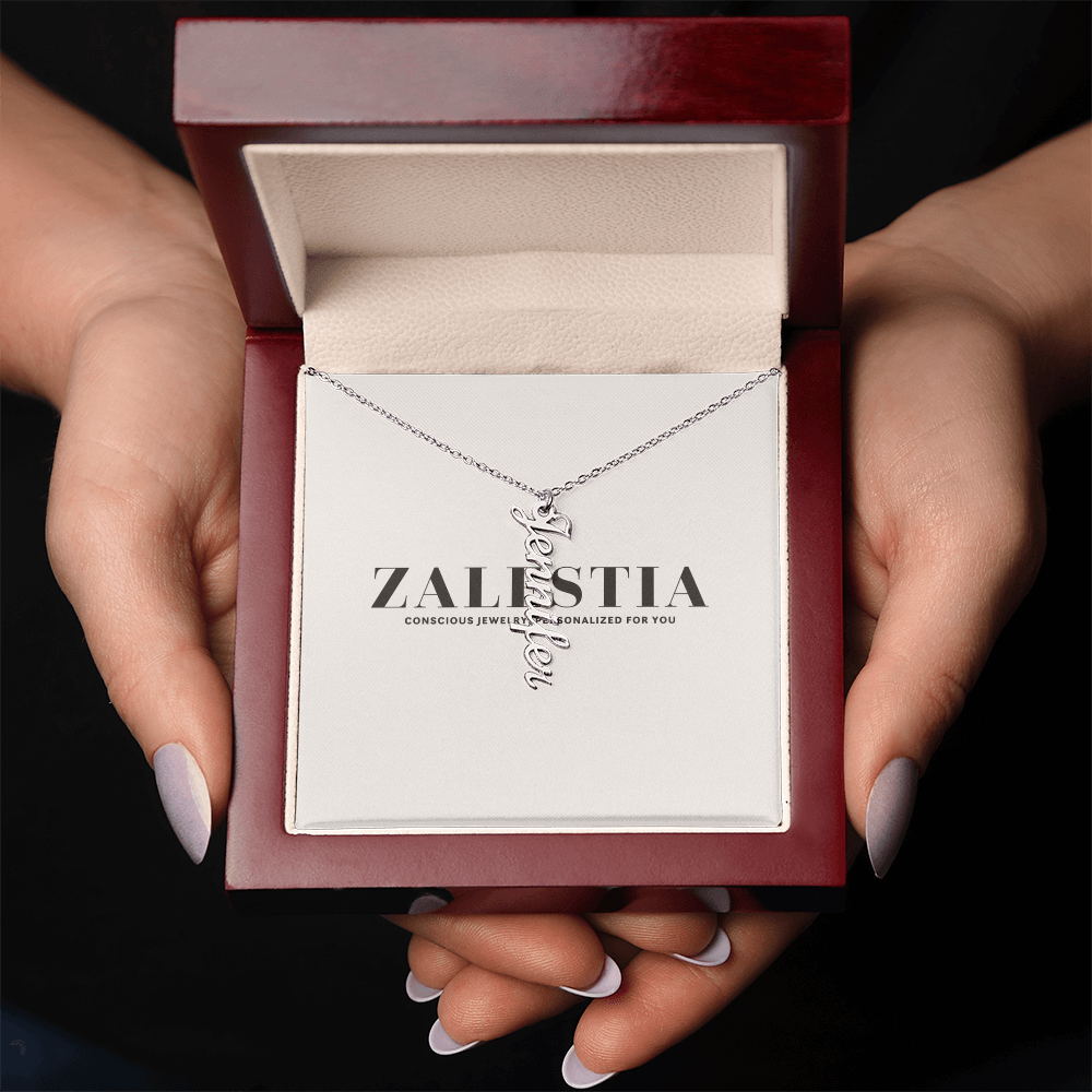 Vertical Name Necklace