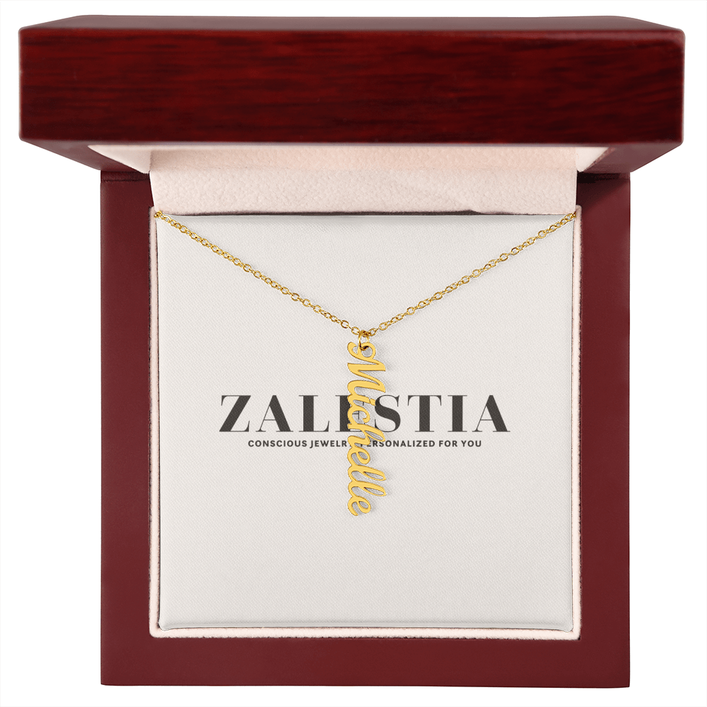 Vertical Name Necklace