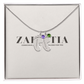 Engraved Baby Feet Necklace with Birthstone 👣