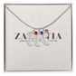 Engraved Baby Feet Necklace with Birthstone 👣