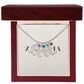 Engraved Baby Feet Necklace with Birthstone 👣